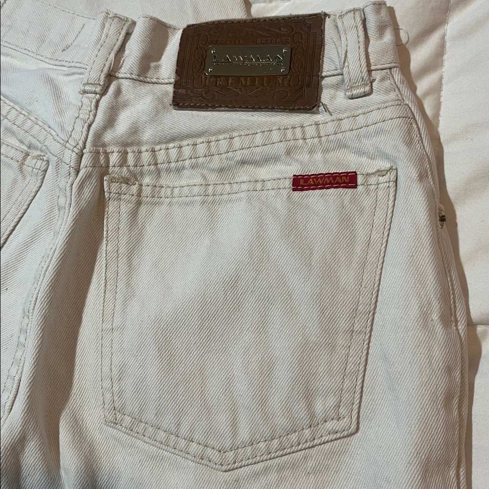 Vintage Lawman’s White Jeans - Picture 2 of 13